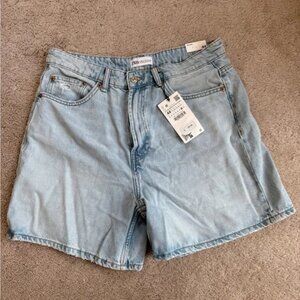 Zara Light Blue Jean Shorts